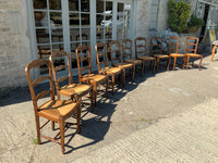 Antique French Oak Chairs -Set of Ten