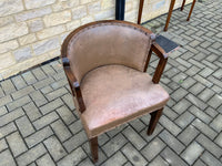 Antique English Leather Side Chair