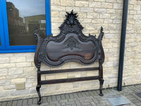 Antique French Oak Bedhead