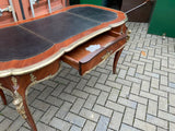 Large shaped Vintage Bureau Plat Desk