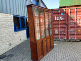 Antique English Mahogany Four Door Bookcase