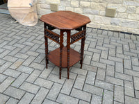 Arts and Crafts walnut side table
