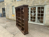 Antique English Oak Open Bookcase