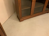 Antique Pair of English Walnut Display Cabinets