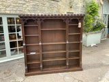 Antique English Oak Open Bookcase