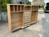 Antique English Pitch Pine Housekeeper Cupboard