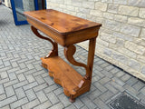 Antique walnut French console table