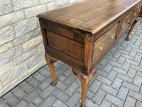 Antique English oak dresser base