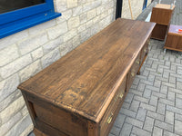 Antique English oak dresser base