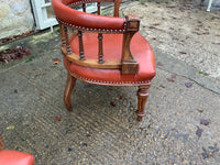 Pair of English antique library chairs - NOW SOLD