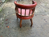 Pair of English antique library chairs - NOW SOLD