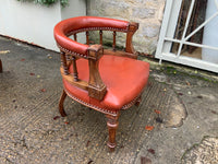 Pair of English antique library chairs - NOW SOLD