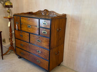 Victorian solid camphor wood campaign chest