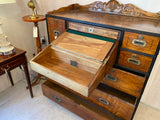 Victorian solid camphor wood campaign chest