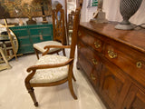 Vintage decorative oak dining chairs