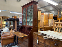 Antique Georgian mahogany bureau bookcase