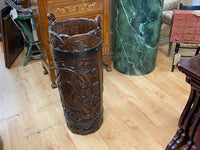 Antique carved stick stand