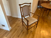 Antique faux bamboo sidechair
